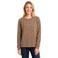 Womens Emily Daniels Long Sleeve Dot Crew Neck Sweater - image 1