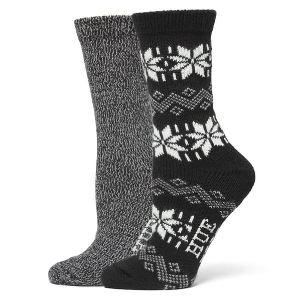 Womens HUE 2pk. Nordic Snowflake Boot Socks - image 