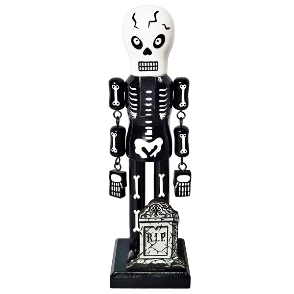 Santa''s Workshop 10in. Skeleton Man Nutcracker - image 