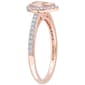 Gemstone Classics&#8482; 10kt. Rose Gold 3/4ctw. Morganite Ring - image 3