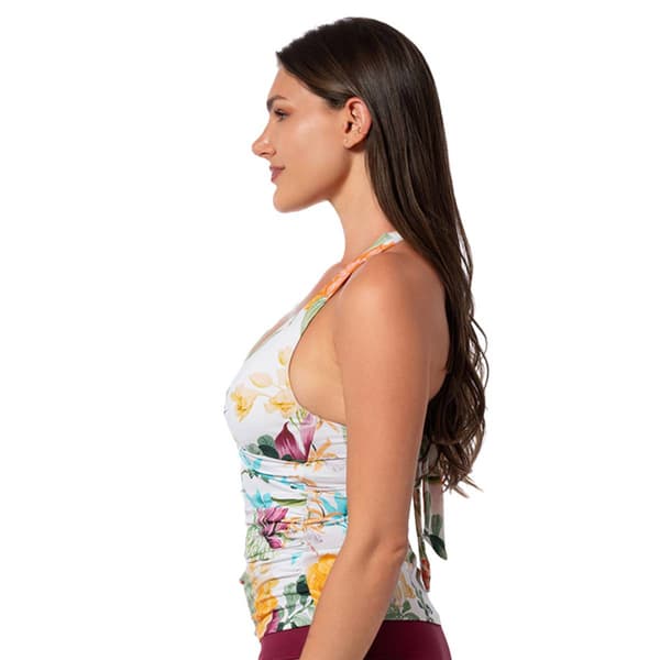 Womens Jantzen Mystic Tropic Louise Wrap Tankini Swim Top