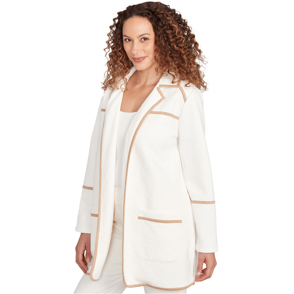 Womens Ruby Rd. Hello Holiday Open Front Quilted Cardigan - Boscov's