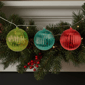 PENN 3pc. Multi-Color Mercury Glass Ball Christmas Ornaments - image 2