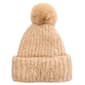 Womens Steve Madden Mix Yarn Knit Faux Fur Pom Beanie - image 1