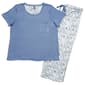 Petite IZOD(R) Short Sleeve Solid Tee & Flowers Capris Pajama Set - image 1