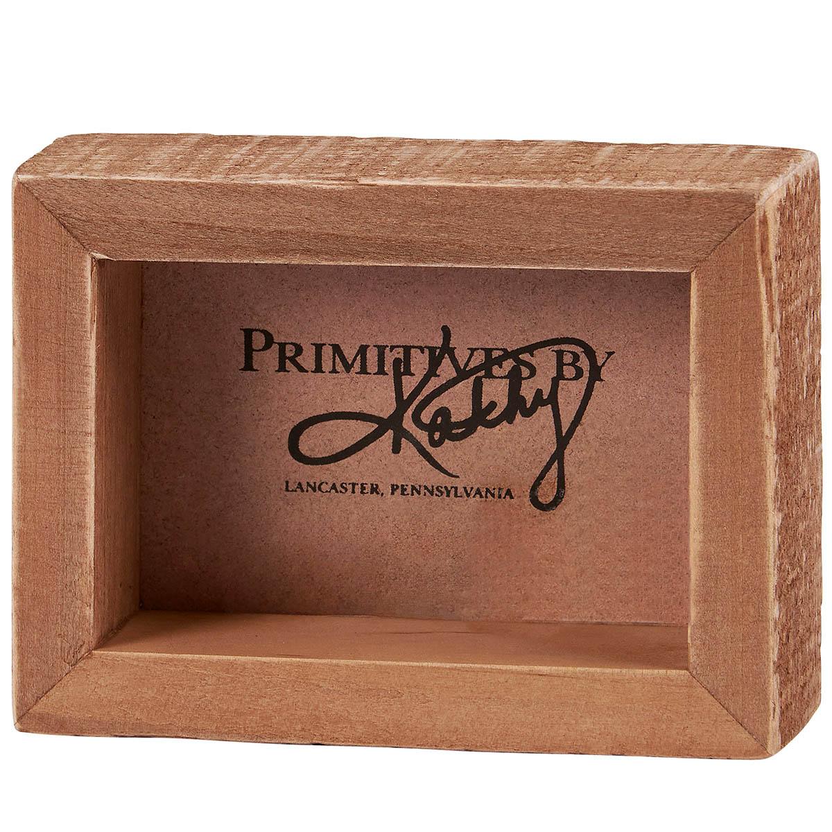 Primitives By Kathy Mini Santa Beware of Cat Attack Box Sign
