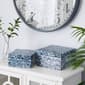 9th & Pike&#174; Blue Shell Mosaic Wood Storage Boxes - Set of 2 - image 2