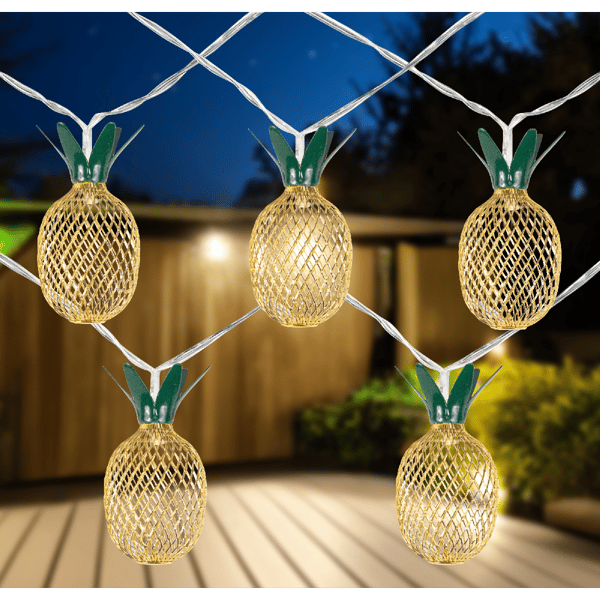 Northlight 3ft. LED Gold Pineapple String Lights