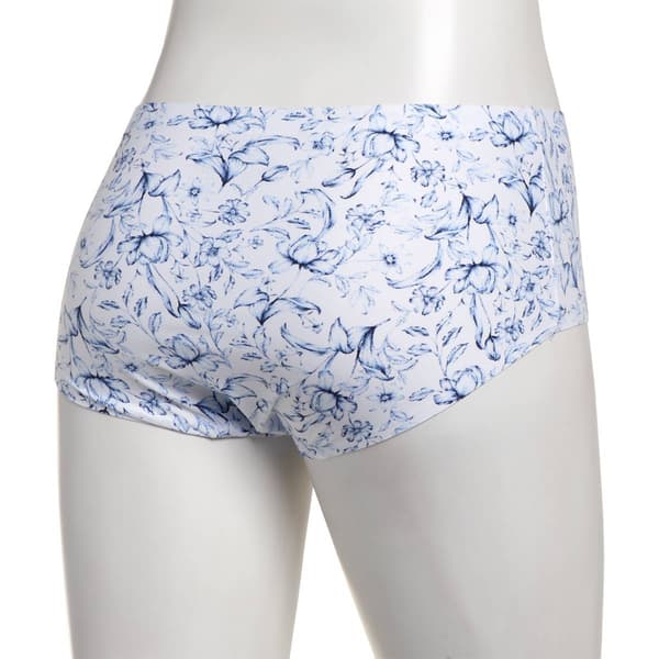 Womens Laura Ashley® Brushed Micro Laser Brief Panties - LS4063KX