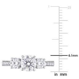 Diamond Classics™ 10kt. White Gold Moissanite Ring