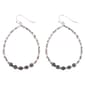 Ashley Cooper(tm) Hematite-Tone Beaded Hoop Earrings - image 1
