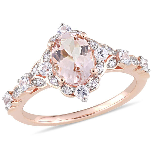 Gemstone Classics&#40;tm&#41; 10kt. Rose Gold Sapphire Ring - image 