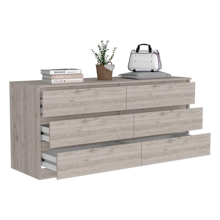 FM FURNITURE Seul 6 Drawer Double Dresser