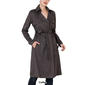 Womens BGSD Long Suede Trench Coat - image 4