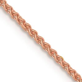 Gold Classics&#40;tm&#41; 1.0mm. Rose Gold Diamond Cut Cable Anklet