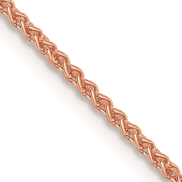 Gold Classics&#40;tm&#41; 1.0mm. Rose Gold Diamond Cut Cable Anklet