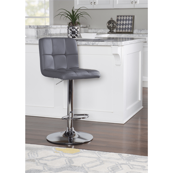 Linon Home Decor Clayton Grey Barstool