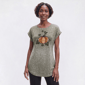 Womens Tru Self Cuffed Dolman Sleeve Plaid Pumpkin Applique Tee - image 1