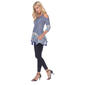 Womens White Mark Paisley Cold Shoulder Tunic Top - image 4