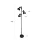Simple Designs Metal Black Finish 3-Light Tree Floor Lamp - image 3