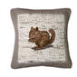 Donna Sharp Birch Forest Chipmunk Decorative Pillow - 18x18 - image 1