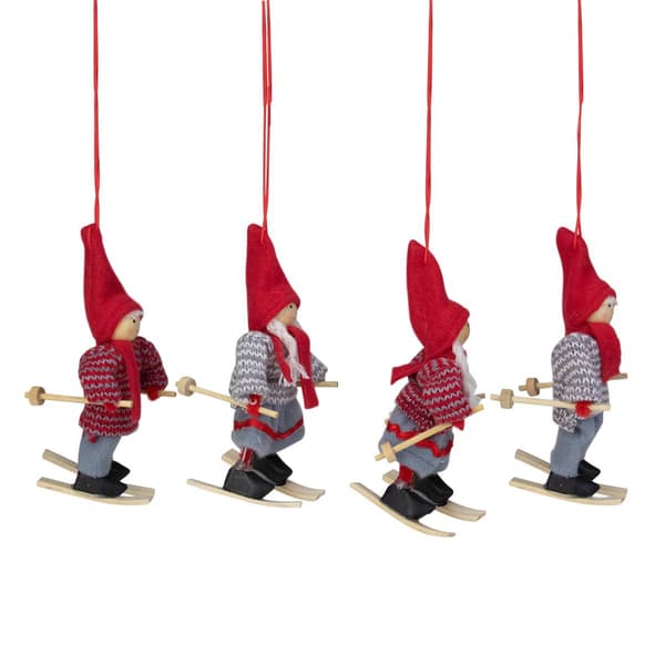 Northlight Seasonal Skiing Kids Christmas Ornaments - Set of 6