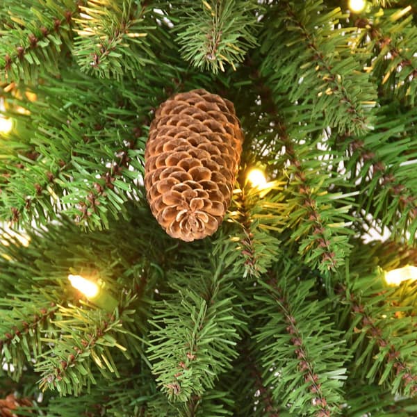Puleo International Pre-Lit Christmas Alpine Trees - Set of 3