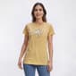 Womens Top Stitch By Morning Sun Ladybugs And Floral Tee - image 1
