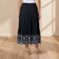 Womens Nanette Lepore Pull On Eyelet Hem Trim Tiered Midi Skirt - image 2