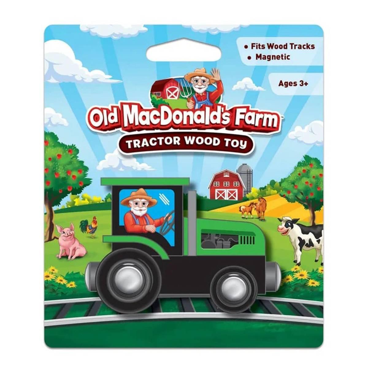 MasterPieces Old McDonald''s Farm Wood Toy Tractor