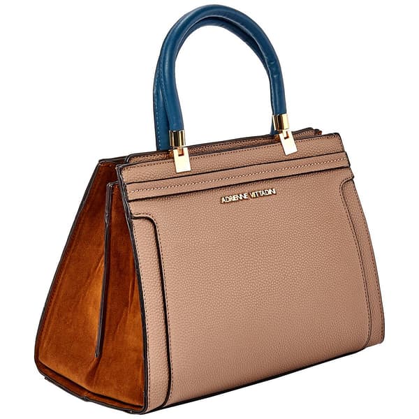 Adrienne Vittadini Pebble & Suede Satchel