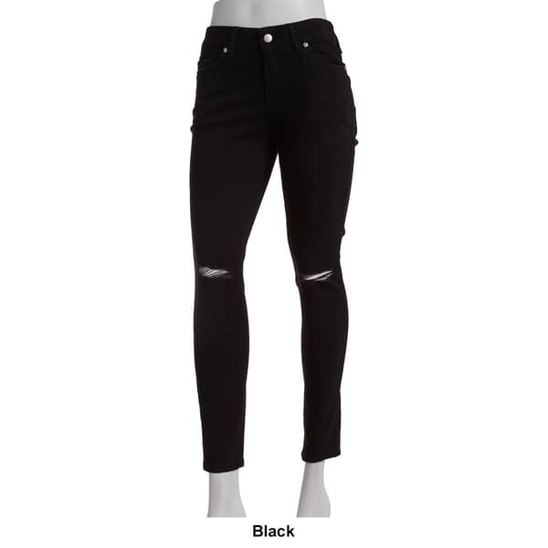 Womens Tahari Mid Rise Skinny Jeans w/Destruction