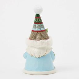 Jim Shore Gnome Wreath & Fur Hat Christmas Figurine