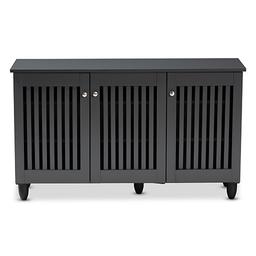 Baxton Studio Fernanda Wide Shoe Storage Cabinet