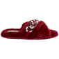 Womens Jessica Simpson Chain Plush Cross Band Slippers - image 3
