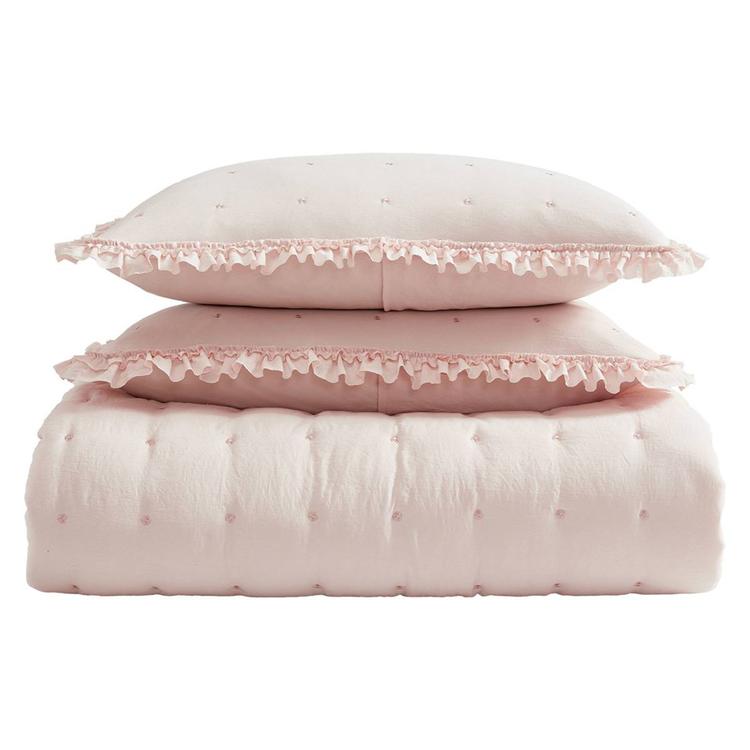 Laura Ashley Hailee Microfiber Reversible Quilt Set