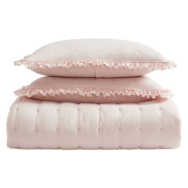 Laura Ashley Hailee Microfiber Reversible Quilt Set