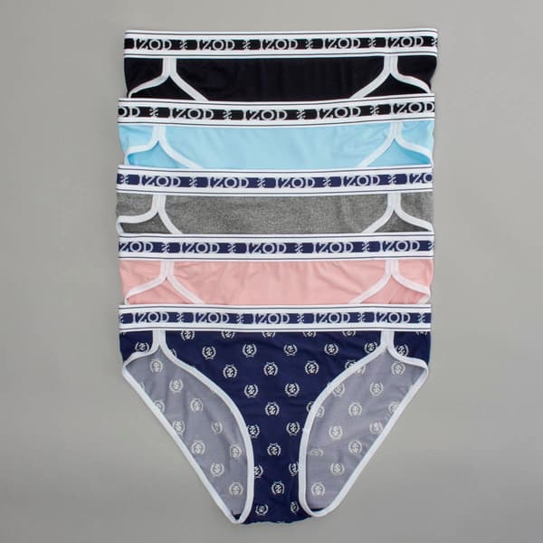 Juniors IZOD 5pk Brushed Micro Dolphin Leg Bikini Panties IZ72286 - image 