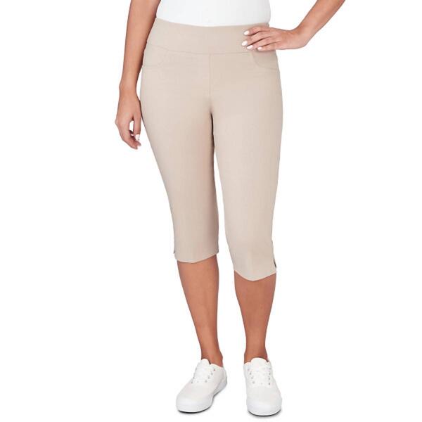 Womens Ruby Rd. Key Items Tech Pull-On Clamdigger Pants - image 