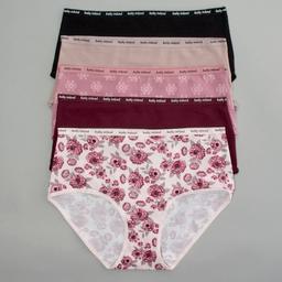 Plus Size Kathy Ireland 5pk. Cotton SPX Brief Panties 5PKBF1305