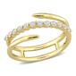 Gold Plated 1 3/4ctw. Lab Grown Diamond Band - image 1