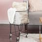 CosmoLiving by Cosmopolitan Black Industrial Metal Laundry Cart - image 3