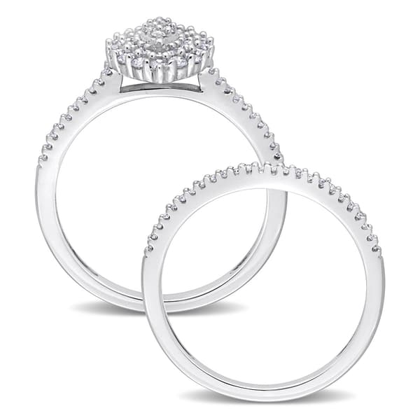 Diamond Classics™ 14kt. White Gold 1/2ctw. Diamond Halo Set