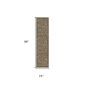 HomeRoots Brown Stain Resistant Washable Floral Medallion Runner - image 2
