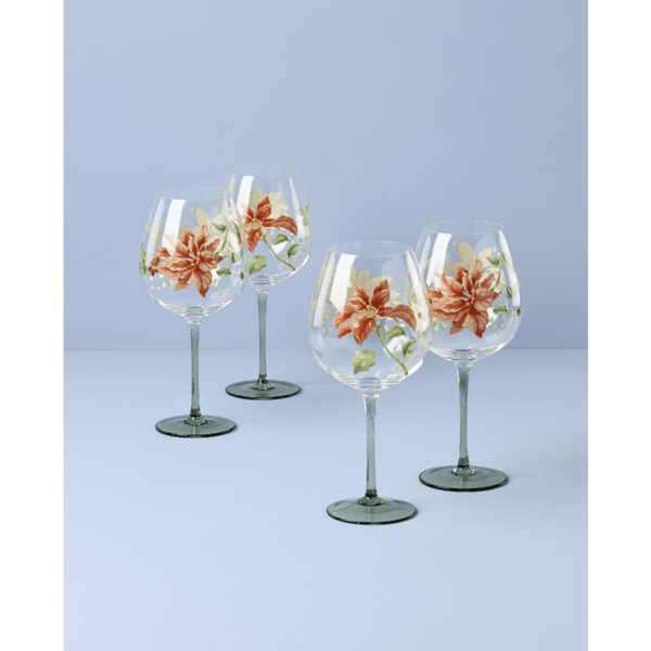 Lenox® Butterfly Meadow® Holiday Balloon Glasses - Set of 4