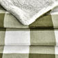 FreshFolds Kinsley Reversible Velvet Checkered & Sherpa Blanket - image 3
