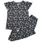 Womens Rene Rofe® Short Sleeve Ruffle Trim Floral Pajama Set - image 1