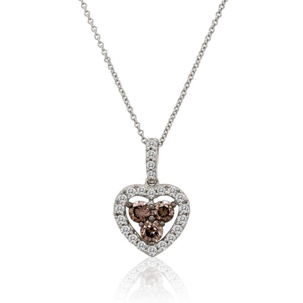 Le Vian(R) 14kt. Vanilla Gold(R) Nude Diamonds(tm) Heart Shape Pendant - image 