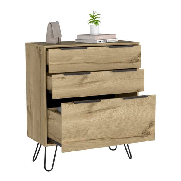 FM FURNITURE Praga Light Oak Dresser