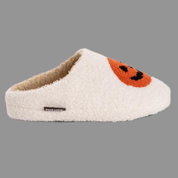 Womens MUK LUKS® Halloween Punch Needle Jack-O-Lantern Slippers